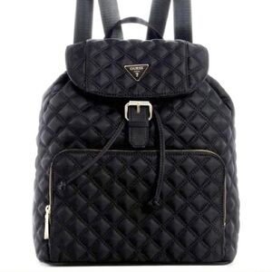 GUESS Quilted Black Backpack